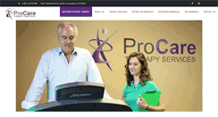 Desktop Screenshot of procaretherapyservices.com